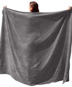 Kapart Strandhandtuch Grau I Groß I Badetuch in Übergrößen 100 x 220 cm Kapart Strandhandtuch Grau I Handtuch XXL I Ba