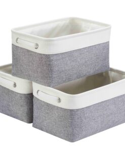 Mangata Canvas-Aufbewahrungsbox – Stoff-Aufbewahrungskorb mit Griffen für Schränke und Regale | Mangata Canvas-Aufbewah