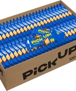 PiCK UP! Original Keksriegel - knackiger Snack mit Milchschokoladentafel - für unterwegs - 100 Stück einzeln verpackt -P