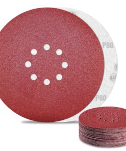 **Schleifpapier 225mm Klett 80 Körnung 30 Stück für Trockenbauschleifer** | **Schleifscheiben 225mm Klett 80 Körnung 30