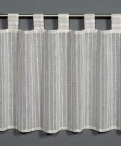 Gardinia Strukturvoile Bistrogardine Beige 140x45cm - Öko-Tex Zertifiziert, Lichtdurchlässig, Effektgarn, Blickdicht