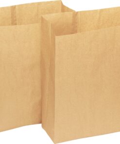Alina biodegradiierbarer Papier-Sack für Lebensmitteltransport (braun, 25 Liter, 20 Stück) Alina biologisch abbaubarer