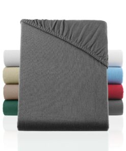 BaSaTex Flauschige Winter Spannbettlaken | 100% Baumwolle | 140x200 cm - Anthrazit BaSaTex Flauschige Winter Spannbetttu