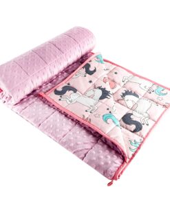Sleepymoon Gewichtsdecke für Besseren Schlaf - Stressabbau und Angstzustände (Hellrosa, 100x150cm, 2kg) Sleepymoon The