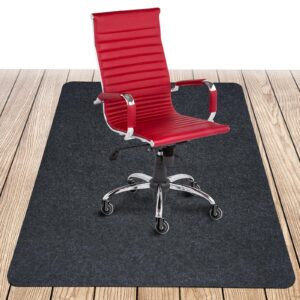 COSYLAND Bürostuhl Bodenschutzmatte - Geräuschdämpfend, rutschfests & für empfindliche Böden (90x120 cm) - Grau COSYLA