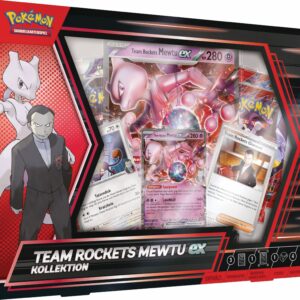 Pokémon-Sammelkartenspiel: Kollektion Team Rockets Mewtu-ex | Holografische Karten & Boosterpacks | Spiel für Sammler |