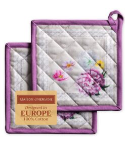 Maison d'Hermine Pfingstrose Baumwoll Set zum Grillen | Frühling/Sommer | OEKO-TEX STANDARD 100 Maison d'Hermine Pfing