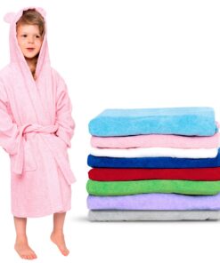 Twinzen Kinderbademantel 100% Baumwolle Ohne Chemikalien OEKO-TEX®