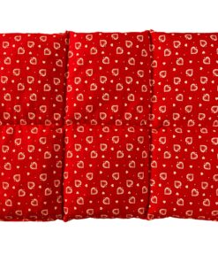 Großes Traubenkernkissen 6-Kammer - Wärme und Kälte - Herzen-rot Großes Traubenkernkissen 40x30cm - Wärme und Kälte - H