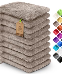 NatureMark Waschhandschuhe aus Frottee – 100% Baumwolle, OEKO‑TEX STANDARD 100, weich & robust – für tägliche Pflege & G