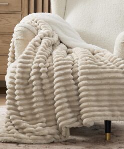 BEDSURE Sherpa Decke - Warme, Flauschige Dicke Kuscheldecke, Ideal für Winter und Relaxen, 150x200 cm XL OEKO-TEX STANDA