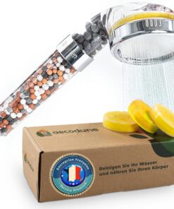 Aecodune Premium Vitamin C Duschkopf mit Filter - Hochwertiger Schönheitsduschkopf - Fürallele Hauttypen - Chlorblockier