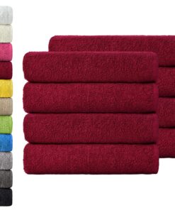 NatureMark Frottier-Handtücher 8er-Spar-Pack 50 x 100 cm – 100% Baumwolle, OEKO-TEX STANDARD 100