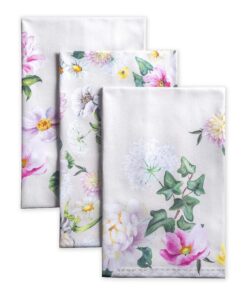 Maison d' Hermine Pivoine 100% Baumwolle Bar Handtücher - Frühling/Sommer - Multi-Purpose Set - 50 cm x 70 cm | OEKO-TEX