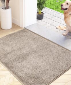 FCSDETAIL Schmutzfangmatte Innen 50 x 80 cm - rutschfeste Maschinenwaschbare Fußmatte für Haustür & Flur - Sauberlaufmat