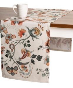 Maison d' Hermine Tischläufer, 100 % Baumwolle, waschbar, für Zuhause, Küche und Esszimmer (OEKO-TEX STANDARD 100) Mai
