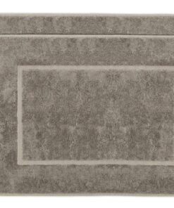ZOLLNER 2er Set saugstarke und flauschige Badematten - für Fußbodenheizung geeignet - Hotelqualität 50x70 cm - bis 60°C