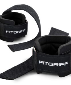 Fitgriff® Zughilfen V2 mit Handgelenkpolster - Komfort-Zughilfe für Krafttraining und Fitness - ideal für Trainingsxaa