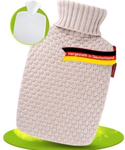 Hugo Frosch Wärmflasche Plant 1,8l -Made in Germany-kuschelig warm für Kinder im Bett -schonend und geruchsneutrale Baum