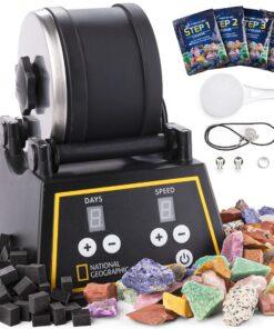 National Geographic Professionelles Rock Tumbler Kit - Poliergerät für Kinder und Erwachsene