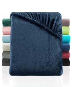 BaSaTex Cashmere Touch Plüsch Premium Spannbettlaken - SUPER soft Flauschiges Winter Spannbetttuch Nicky Teddy - wärmend