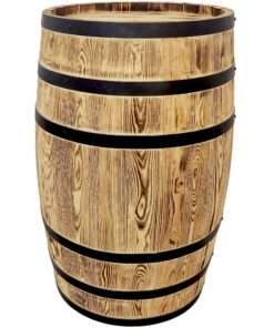 Weeco Rustikales Weinfass 80x50cm - Dekoration für Bars, Restaurants und Hotels - Menüpräsentation und Getränkeservice (