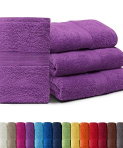 AR Line 4er Pack Duschtücher in Orchidee - 100% Baumwolle, 500 g/m², 4 Stück x 70x140 cm Sparpreis