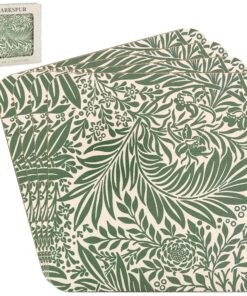 The Leonardo Collection William Morris Larkspur Untersetzer-Set - schicker Untersetzer-Becher für Büro, Zuhause und Küch