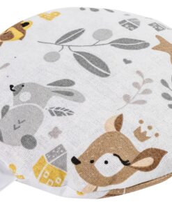 Medi Partners Kirschkernkissen Mikrowelle für Babys - Wärmekissen und Massagetherapie 180g rund 15cm Öko Baumwolle (Reh)