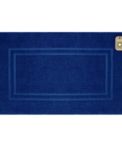 Lavea Badematte, Premium Frotteserie Bali, GOTS Zertifiziert | Navyblau, 50 x 80 cm, 100% Bio Baumwolle