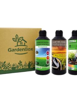 Nortembio Garden Box: Komplettes Urban Gardening Set für Alle Pflanzenarten - Ökologischer pH-Reduzierer, Nährstoff-Akti