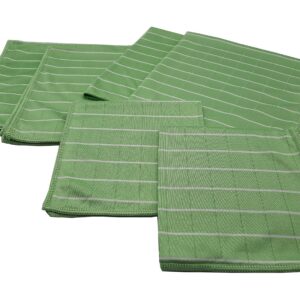 AQUA LASER BAMBUS Mikrofaser Poliertuch für Glas- und Fenstertücher - Ideal für jeden Haushalt - 6er Set