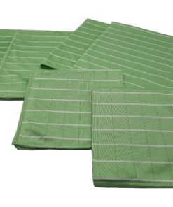AQUA LASER BAMBUS Mikrofaser Poliertuch für Glas- und Fenstertücher - Ideal für jeden Haushalt - 6er Set
