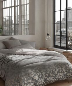 Zelesta Royalbed Bettdecke 4 Jahreszeiten - Waschbarebettdecke ohne Bezug - Anti-Allergene Steppdecke (Silver Wilderness