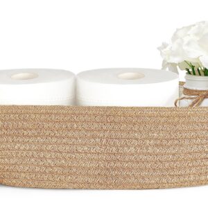 Brandbox Kleiner Aufbewahrungskorb für Toilettenbehälter und Badezimmerdekoration, gewebtes Seil Toilettenpapiertablett,