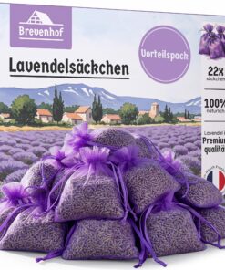 Lavendel Duftsäckchen - Mottenschutz - Echter Lavendel getrocknet 100% natürlich für Schrank, Auto und Raum