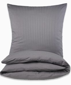 MALIKA® Damast Hotelbettwäsche | Satin Bettwäsche 135x200 mit 80x80 Kissenbezug | Baumwollbasiert für ein besonders wohl