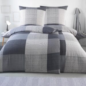 MALIKA ÖkoTex-Zertifizierte Bettwäsche 135x200 für Allergiker | 2X Bettbezüge & 2X Kissenbezüge Design 4