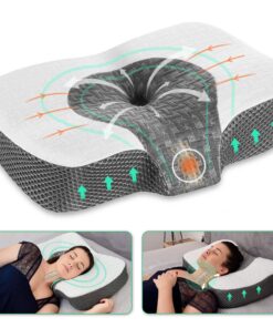 Elviros Orthopädisches Kissen aus Memory Foam - Antischnarchkissen für Weiß WEISS OEKO-TEX STANDARD 100 Elviros Orthop