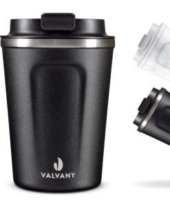 Premium Thermoses Tumbler 350ml BPA-Frei Auslaufsicher | Edelstahl Kaffeebecher für den Weg mit dreidimensionalem Therma