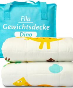 Ela Gewichtsdecke Kinder 3,2 kg 100x150 cm - Therapiedecke für Stressabbau & Angstzustände - Hypoallergene Glasperlendec