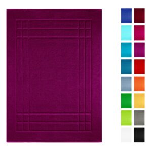 Lashuma Maschinenwaschbare Badezimmermatte 50x70 cm, Linz Violett - Orchidee