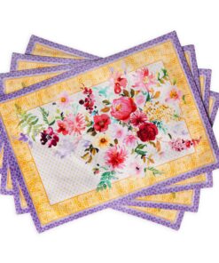 Maison d' HerminePremium Stoff Tischsets 100 % gekämmte Baumwolle – Waschbar, dekorativ, ideal für Zuhause, Küche und Es