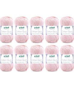 Gründl Wolle Cotton Quick - Strickgarn für Handarbeitsanfänger - 100% Baumwolle - 500 g Packung - Hauptschicht 3-4 - OHN