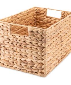 Decorasian Rechteckiger Korb Aufbewahrung aus Seegras - perfekt für den Strandurlaub - robust und praktisch - 32cm