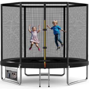 Devoko Trampolin Outdoor TÜV Rheinland GS-Zertifikat, Kinder Trampolin mit Sicherheitsnetz und Schuhnetz Devoko Trampoli