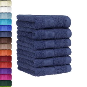 BaSaTex - 6er Pack Handtücher für Gäste - weiche Baumwolle, Aufhängeschlaufe, 30x50 cm, Öko-Tex Standard 100 Zertifizier