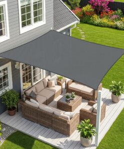 Sunnylaxx Sonnensegel 2x3 m – wasserdicht, 95% UV‑Schutz, ideal für Garten & Terrasse Sunnylaxx 2×3 m Sonnensegel (Recht