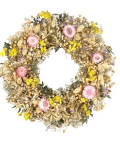 Trockenblumenkranz Copenhagen - Premium Qualität -Türkranz für Ihr Zuhause - Einfach Deko - Ø 30cm - Natur-Deko