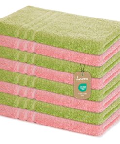 Lavea® Handtücher 8er Set 50×100 cm – 100% Baumwolle, saugstark & extraweich